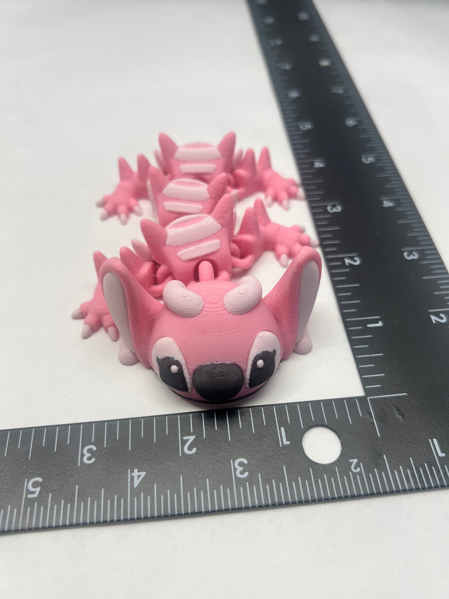Pink Alien 3D Printed Articulated Dragon SM