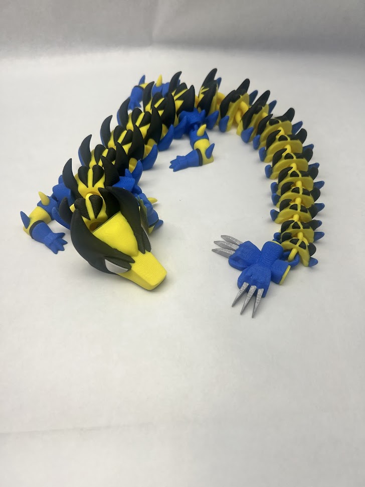 Mutant 3D Printed Articulated Dragon