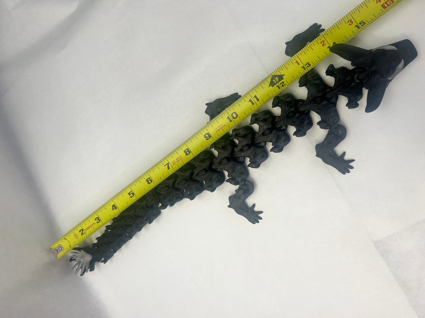 Symbiote 3D Printed Articulated Dragon Black