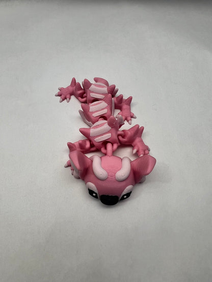 Pink Alien 3D Printed Articulated Dragon SM