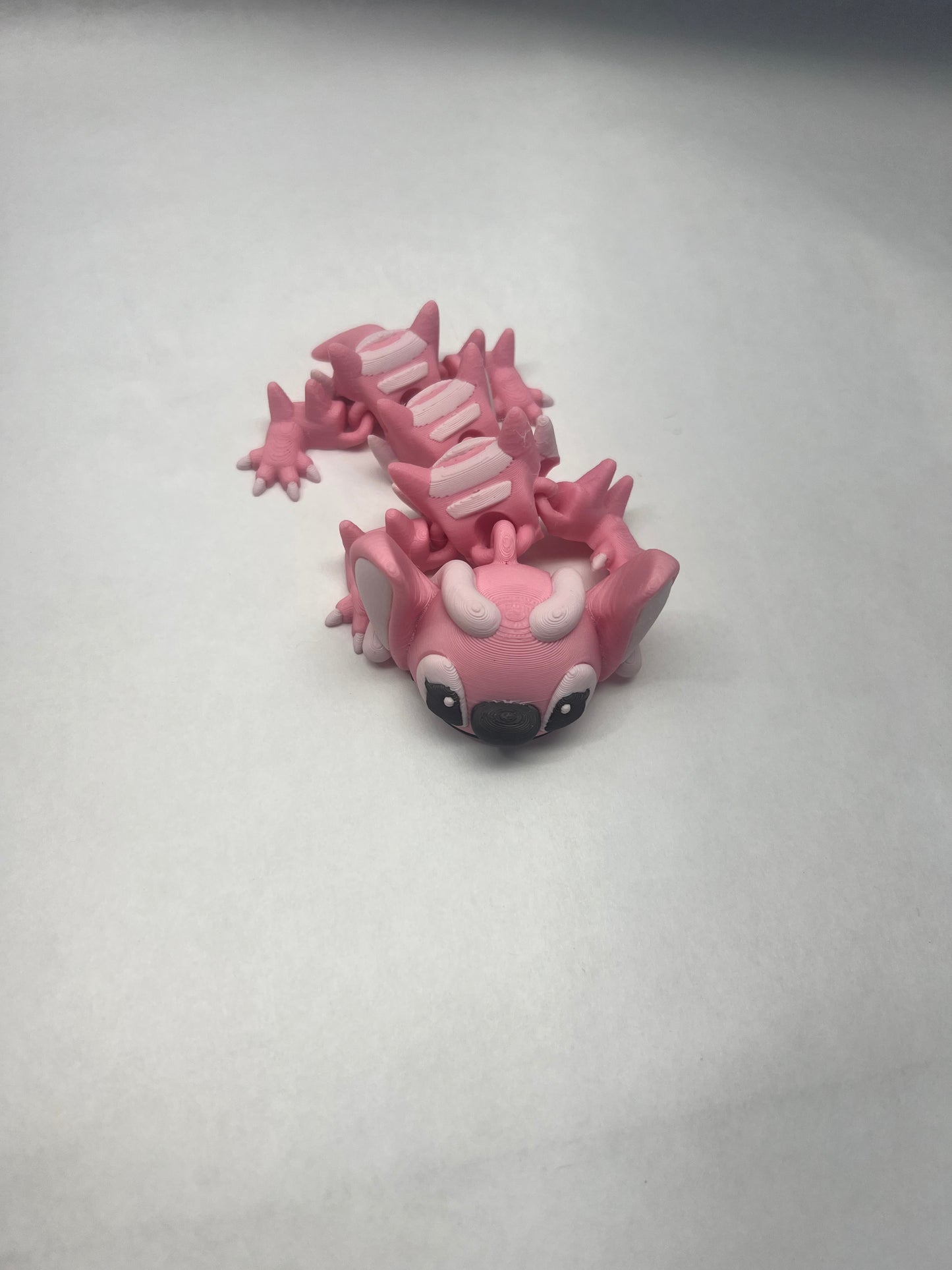 Pink Alien 3D Printed Articulated Dragon SM